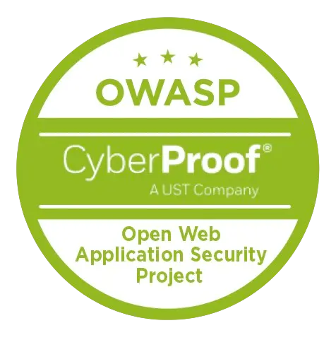 Sello Certificado ECOMMUNICATOR CYBERPROOF OWASP